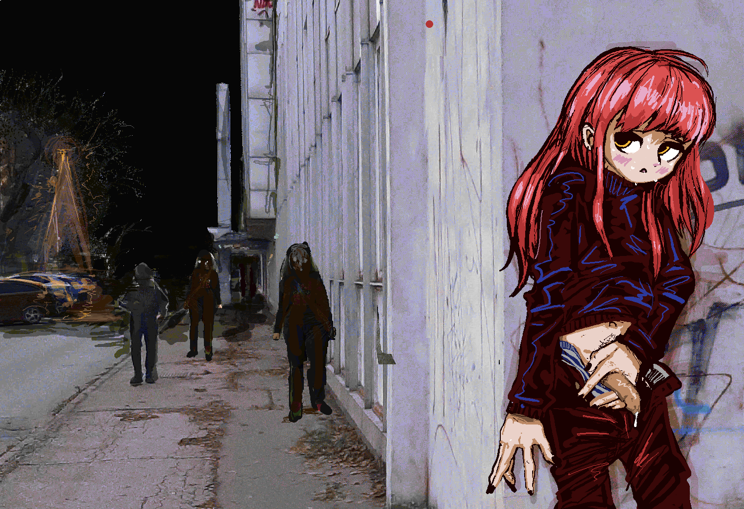 girl masturbating in public